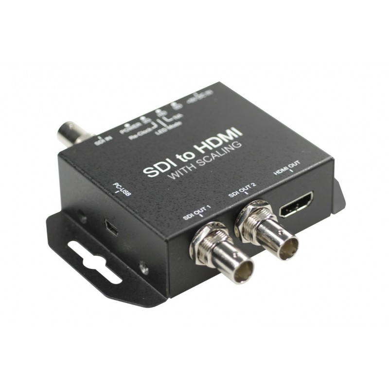 SDI till HDMI omvandlare. Anslutill en kamera med SDI till HDMI-skärm, överföring av ljud