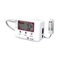 2 kanal temperatur logger med LAN gränssnitt. 2 x externa sensorer -40 - + 110 ° C