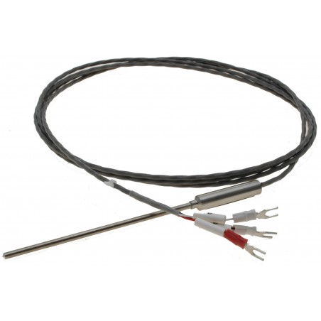 Pt100 temperaturgivare -200 - 600°C, 3-ledare. 2 meter kabel