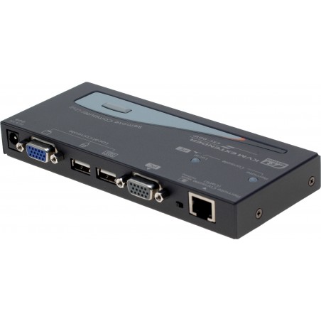 KVM Extender till 200 meter med VGA och USB-mus / tangentbord. Med EDID-val