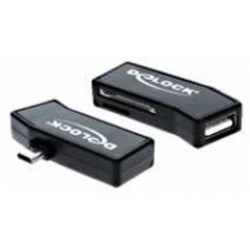 OTG -kortläsare för smartphones. 1 x SD, 1 x Micro SD och USB