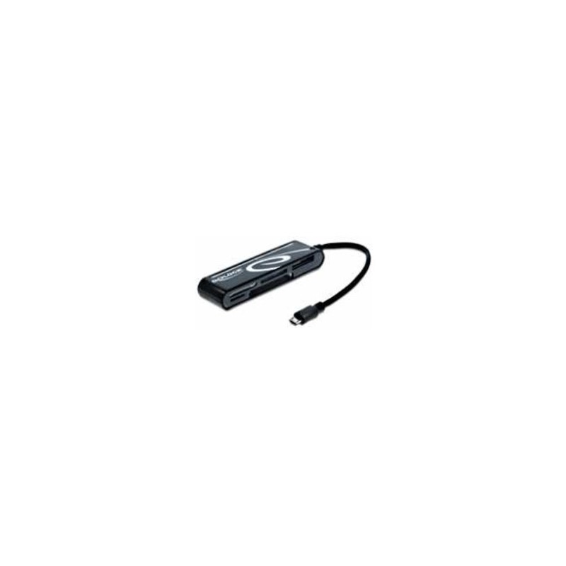 OTG USB Micro b kortläsare för smartphones. 2 x SD och 2 x micro SD för Flash-kort ...