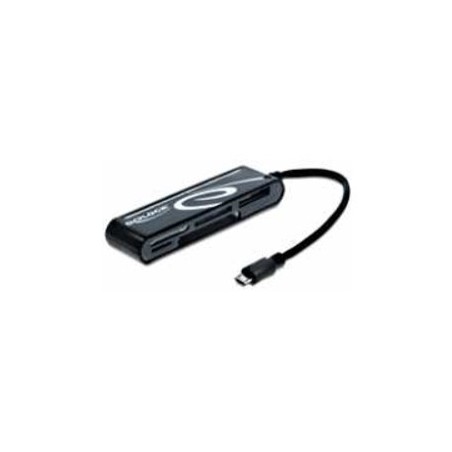 OTG USB Micro b kortläsare för smartphones. 2 x SD och 2 x micro SD för Flash-kort ...