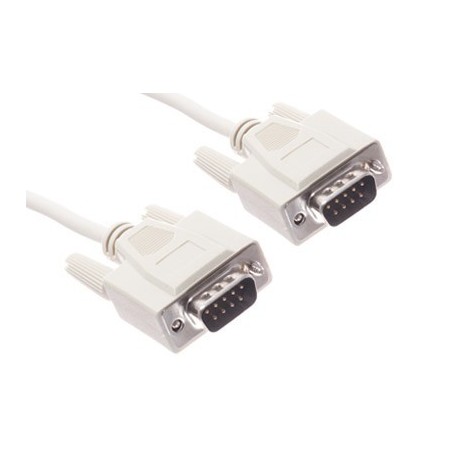 Nollmodem RS232 com Seriell kabel med 2 x DB9 hane, 28 AWG 2,0 m