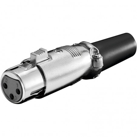Mikrofon XLR hona med lås, 3 pin