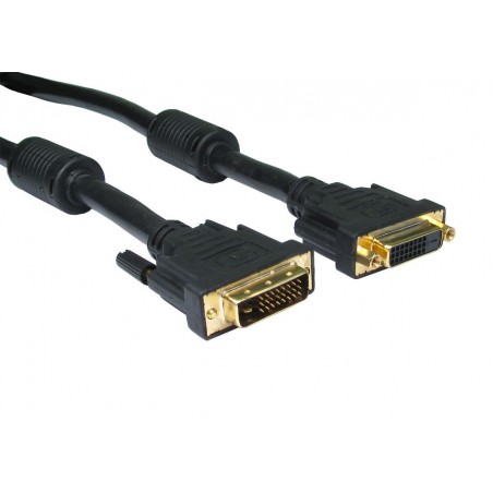 DVI-I Dual Link Cable Digitalt och Analog, DVI male hona Cable 2m