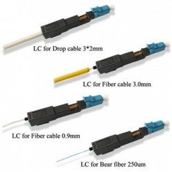 LC / UPC fiber Snabb kontakt för snabb montering