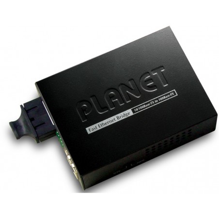 Media Converter RJ45 till fiber RJ45 10 / 100Mbit, 100Mbit fiber SC Multimode