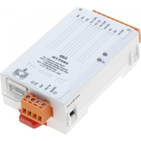 Ethernetbaserad modul med MODBUS TCP/IP med 2 x digital ingång 2 x strömrelä