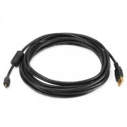 2 m USB 3.0-förlängningskabel - en hane till en hona, svart och guld