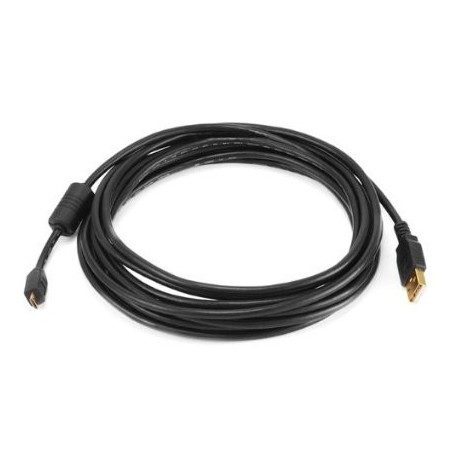 2 m USB 3.0-förlängningskabel - en hane till en hona, svart och guld