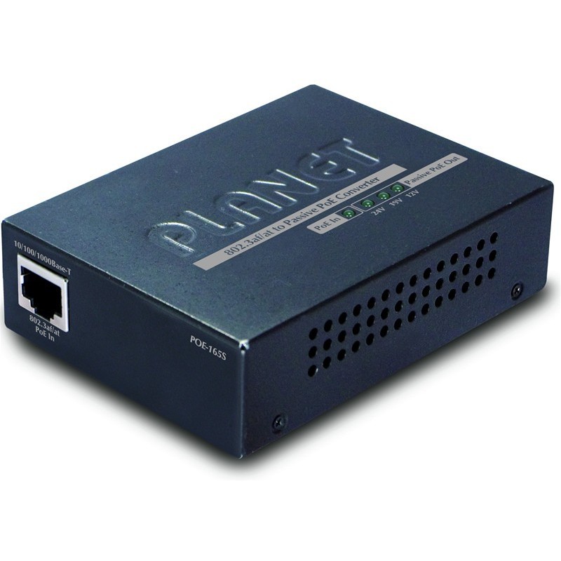 DC POE-injektor 12v, 19v, 24vdc över ethernetkabel