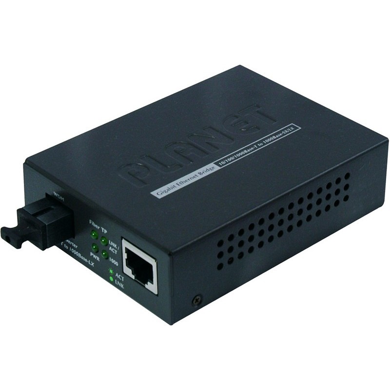 Media Converter RJ45 till Gbit Multiplexing Fiber - Simplex fiber