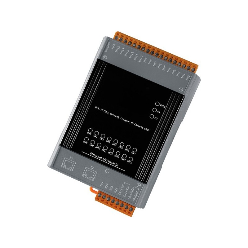16 x Digitala ingångar Dry kontaktinmatning, 32biträknare 100Hz, 2 x RJ45, Modbus / TCP / UDP