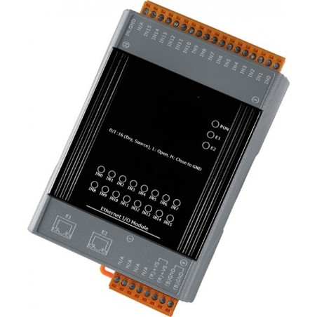 16 x Digitala ingångar Dry kontaktinmatning, 32biträknare 100Hz, 2 x RJ45, Modbus / TCP / UDP