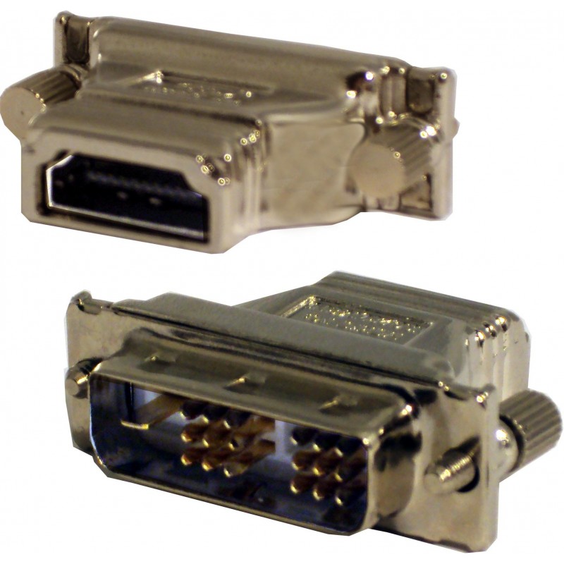HDMI till DVI 24+1 hane till HDMI hona dubbelriktad