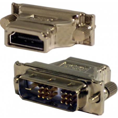HDMI till DVI 24+1 hane till HDMI hona dubbelriktad