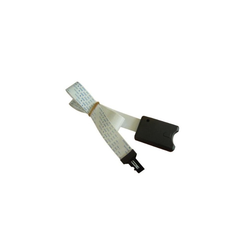 Micro SD-kabel - Han för SD Hun - 48cm Flat kabel - Binär Teknik AB