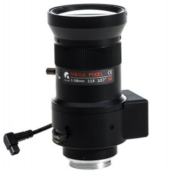 Lins 5 - 100mm lins för megapixelkamera, automatisk iris, CSA-montering