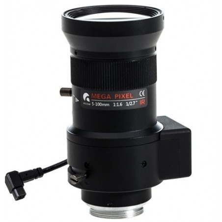 Lins 5 - 100mm lins för megapixelkamera, automatisk iris, CSA-montering