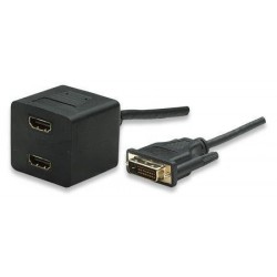 adapt, DVI-D hane till 2 x HDMI hona