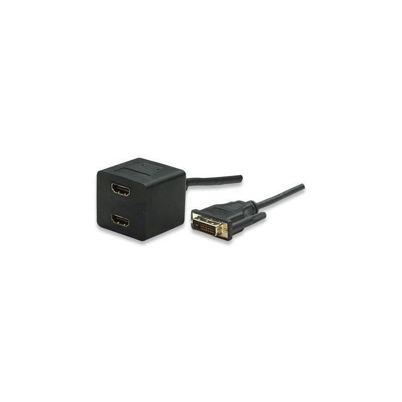 adapt, DVI-D hane till 2 x HDMI hona