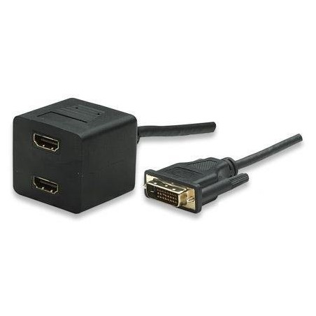 adapt, DVI-D hane till 2 x HDMI hona