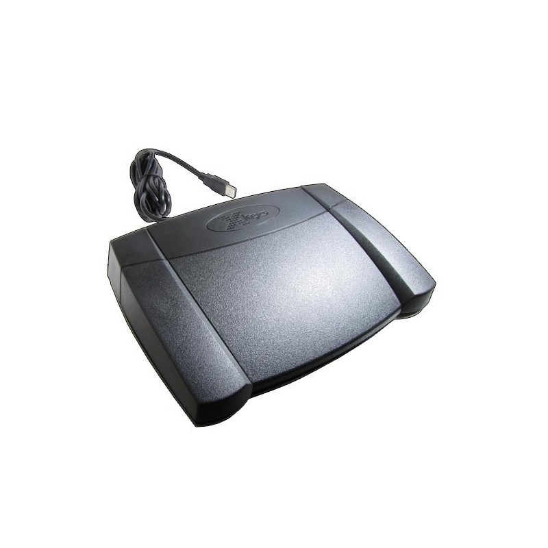 X-KEYS XK-0986-UEP3-R - USB-fotpedal med mjukvara - kan exekvera HID-makron via USB-porten
