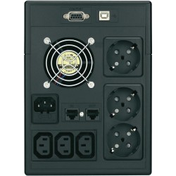 2 kVA / 1.2kW UPS avbrottsfri strömförsörjning med LCD-indikator.
