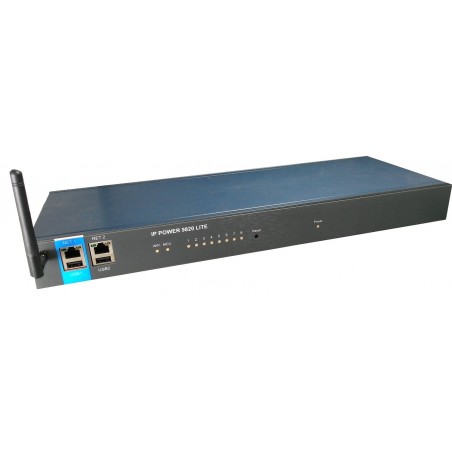 Slå på och av grenuttag för utrustning via LAN/WiFi (nätverk) - 8 x 240VAC. Webbaserad PDU