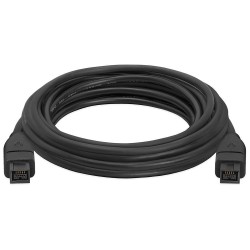 Firewire IEEE1394b beta kabel 9-polet hane – 9 polet hane FW800, svart, 2,0m