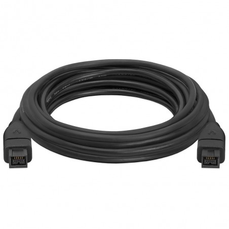 Firewire IEEE1394b beta kabel 9-polet hane – 9 polet hane FW800, svart, 2,0m