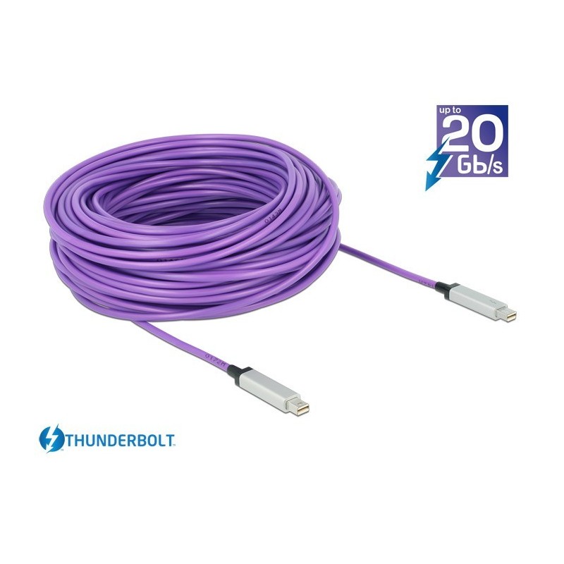 Optisk Thonaderbolt datakabel 10 Gbit hane-hane, AWG 36, 10m