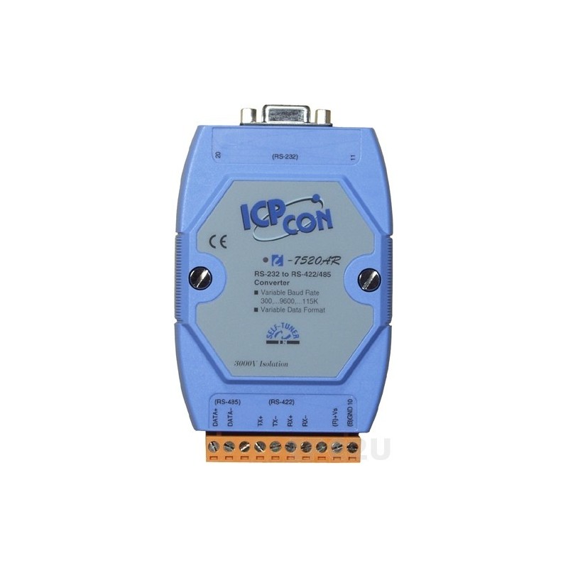 I-7520AR CR ICP DAS - Optoisolerad RS232 till RS485-omvandlare