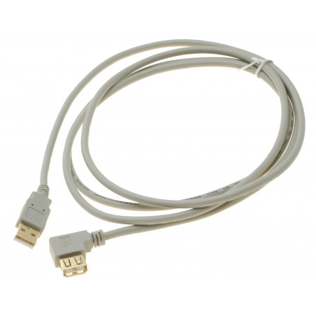 USB A hane - En hona, 90 ° vinkelkabel