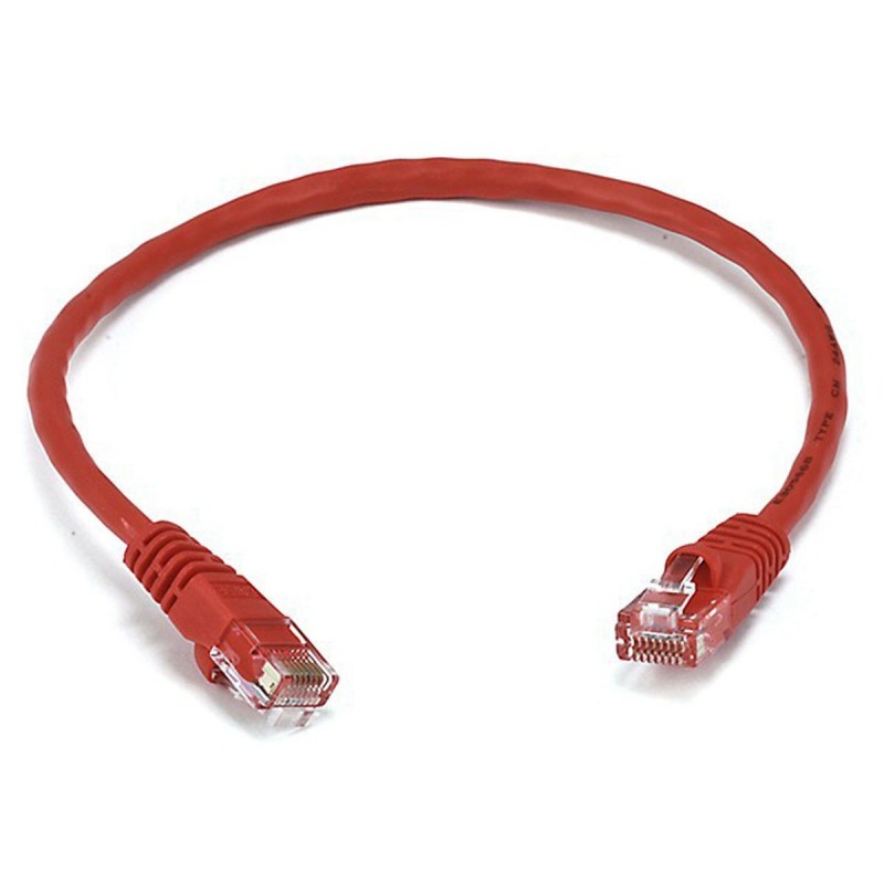Brandskyddande LSFRZH, RJ45 Cat. 6a nätverkskabel - röd - 25m - Binär Teknik AB