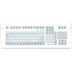 PS2 Industri tangentbord IP65 med touchpad, panelfäste. nordic teckensät