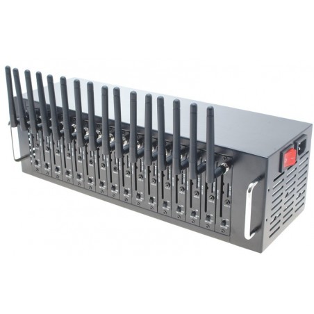 16 stk.GSM modem-pool med 1 x USB, inkl. strømforsyning