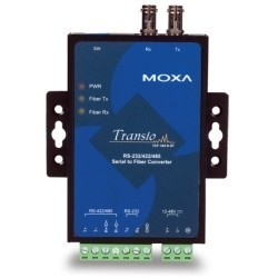 RS232 / RS422 / 485 för Fiber ST-omvandlare - MOXA TCF-142-M