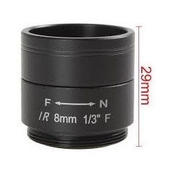 8 mm Megapixel Lens, CS-lins, manuell