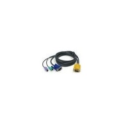 Restparti: KVM-kabel, 6 meter, tillvå DIN 6MM, 1xDB15HDM