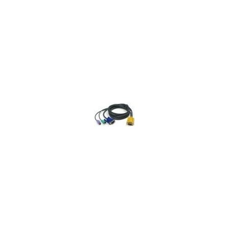 Restparti: KVM-kabel, 6 meter, tillvå DIN 6MM, 1xDB15HDM
