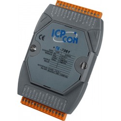 12 x relæudgange, COM N.O. sluttekontakt til 30VDC/5A, 250VAC/5A, M485 bus,