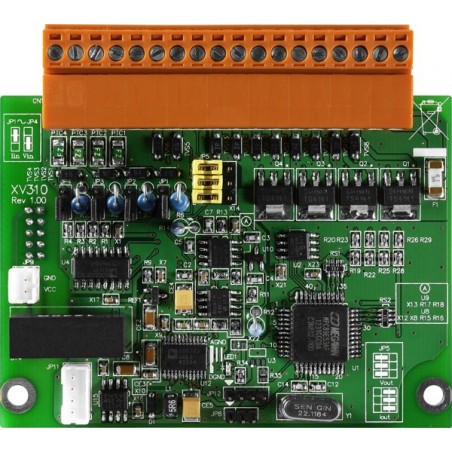 Expansionsmodul för L-CON-LOG serien. 4 x Analoga ingångar, 2 x Analog Output, Digital ingång 4 x, 4 x Digital utgång