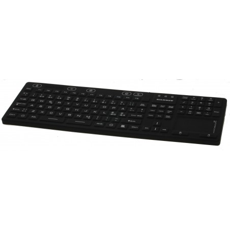 Tangentbord - IP68 - Vattentätt - Pekplatta - USB - bakgrundsbelysning Medico laboratory antibakteriell rengöras i alkohol