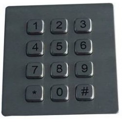 Numeric Metal Keyboard Vattentät IP65 USB Industri Knappsats för montering Pult Bakgrundsbelysning