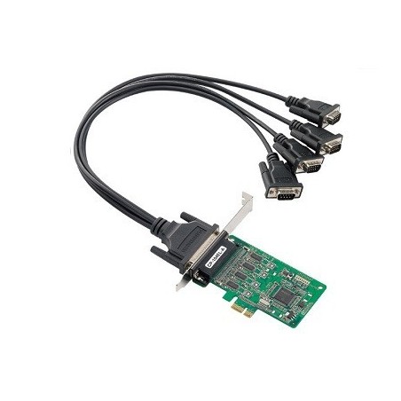 PCI Express 4x Serial kort RS232 hög låg profil Windows 7, 8, Server 2008 R2, 2012, 2012 R2, 2016,2000, 2008, Vista, XP, DOS