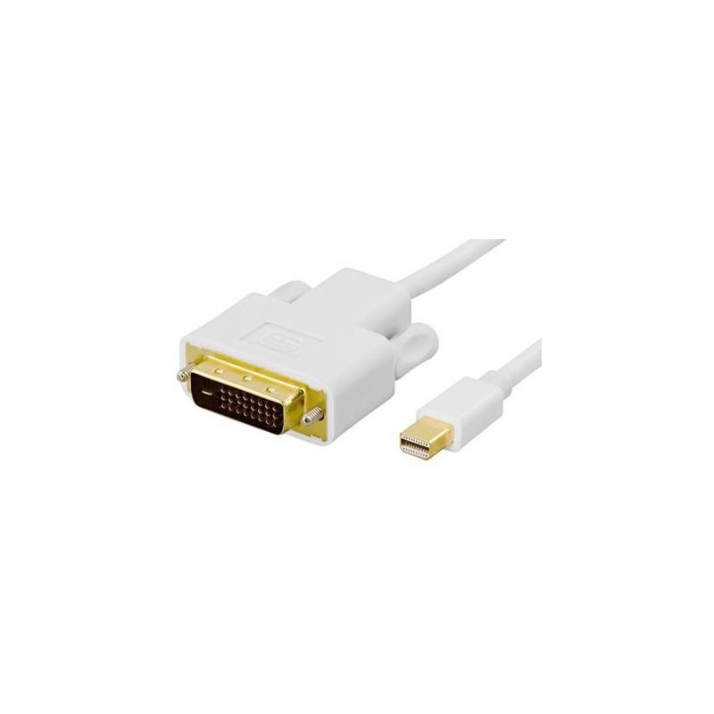 Mini DisplayPort konverterkabel til DVI. Mini DP til DVI-D haneeee