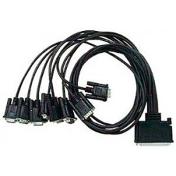 MOXA CBL-M62M9X8-100 Splitterkabel DB62M till 8x DB9M passar CP-168U och C218 Tubo