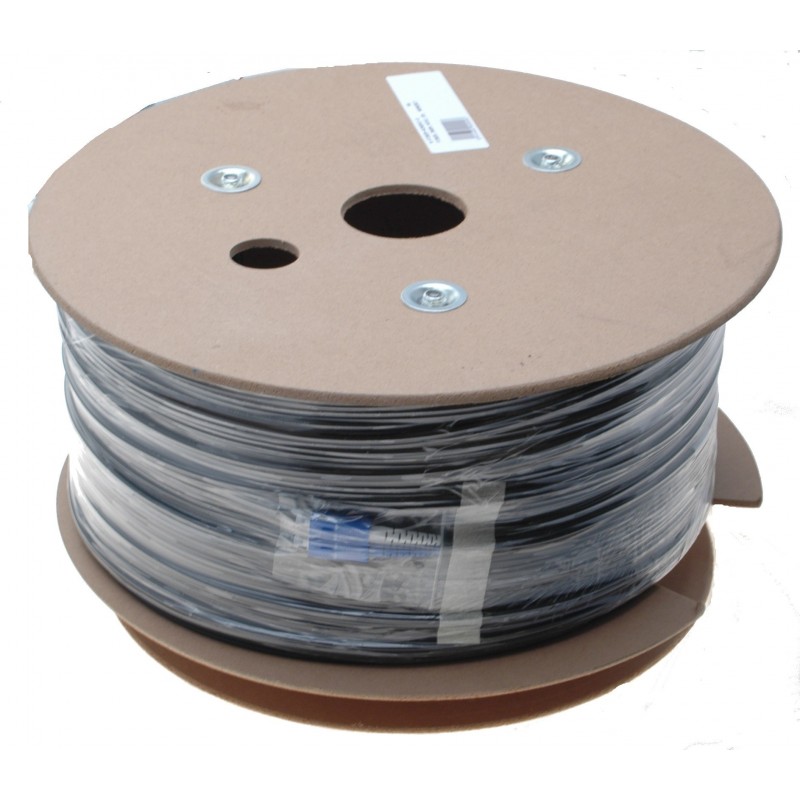optisk armerad fiberkabel, multiläge, LC-LC, 2m, 62,5/125my, Svart, LSZH, Duplex